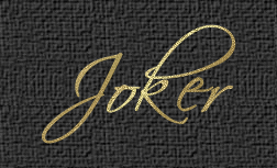Schriftzug Joker
