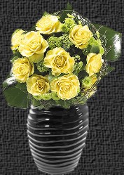 Bild Vase mit gelben Rosen